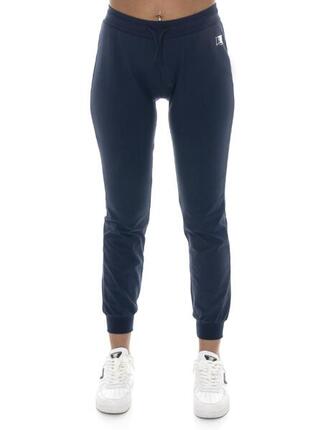Pantalon femme en coton non polaire avec revers Leone Basic