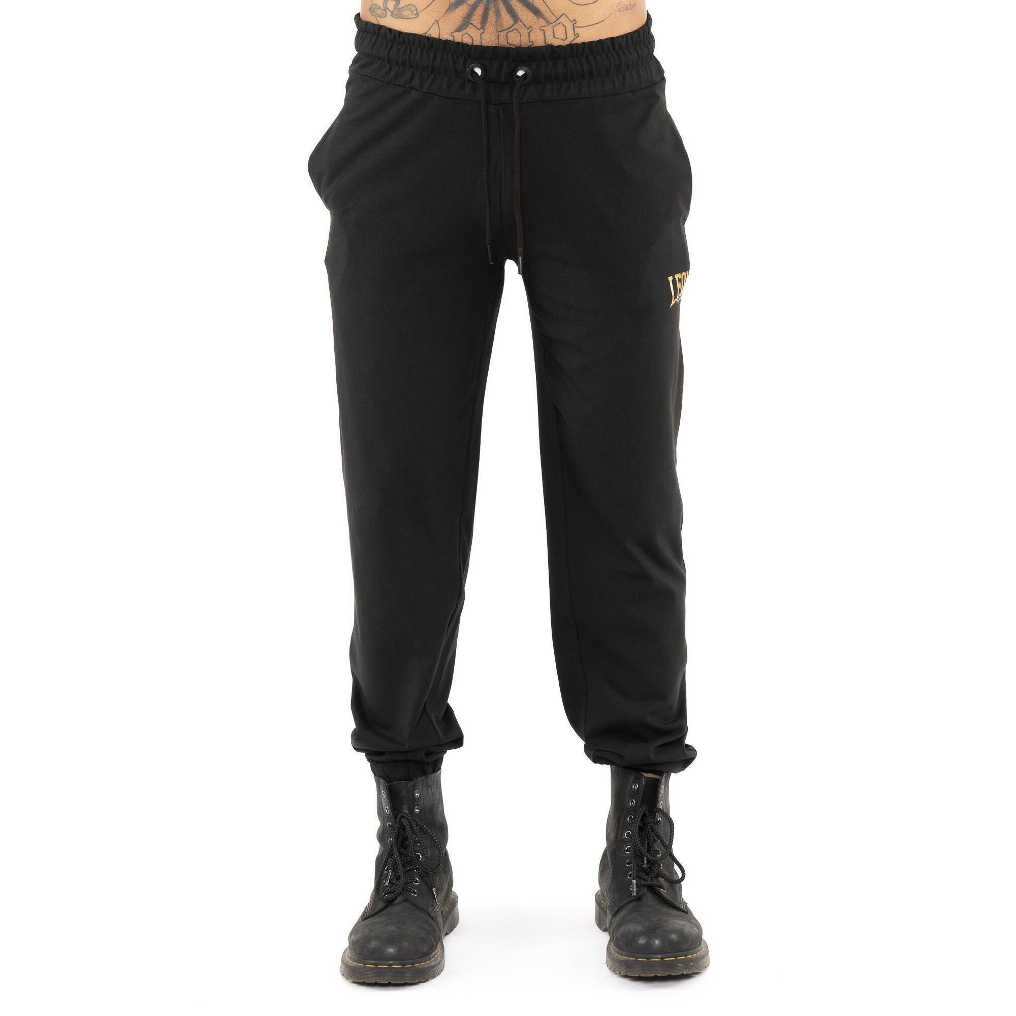 Leone 1947 Apparel - Pantalon Homme Leone Stripe Gold En Coton Non Brossé - Pantalons - Noir - Decathlon