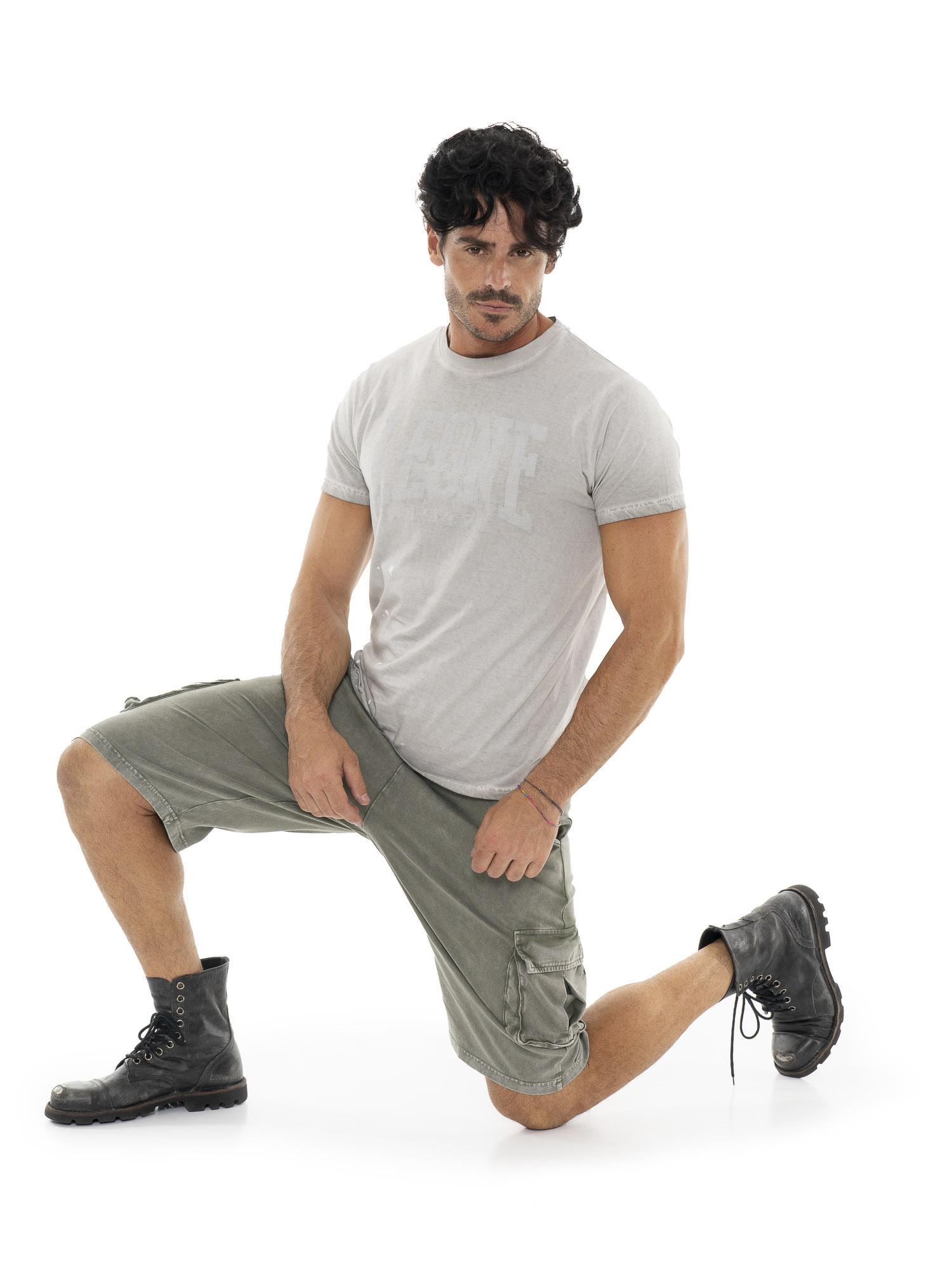 Shorts cargo de hombre en tejido Leone Old Wash 5/5
