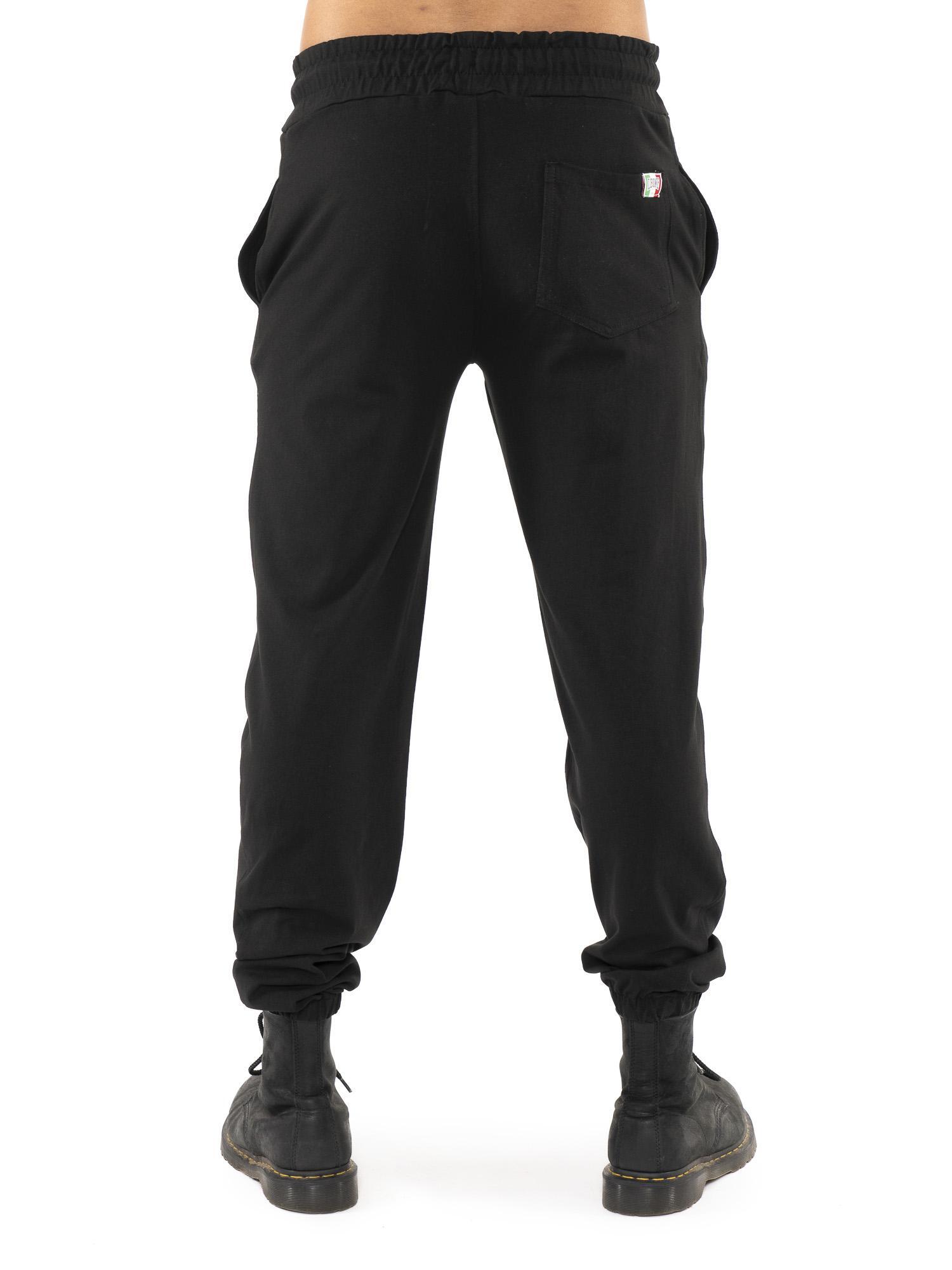 Pantalon homme Leone Stripe Gold en coton non brossé 4/5