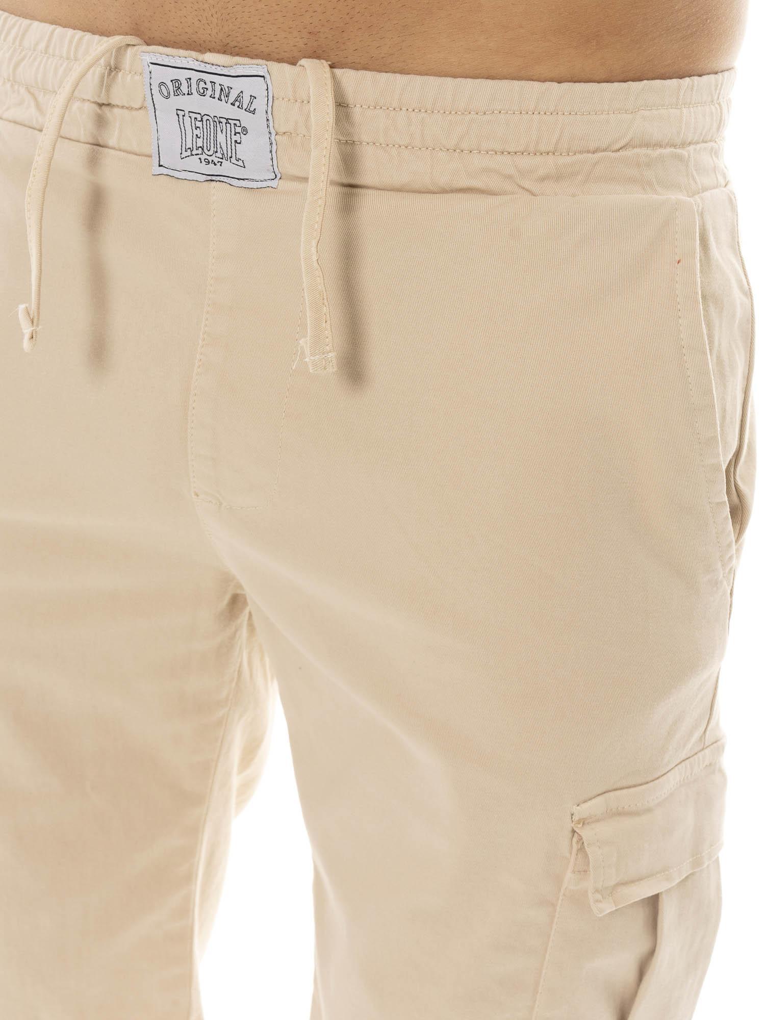 Bermuda cargo en sergé extensible Leone Easy pour homme 3/5