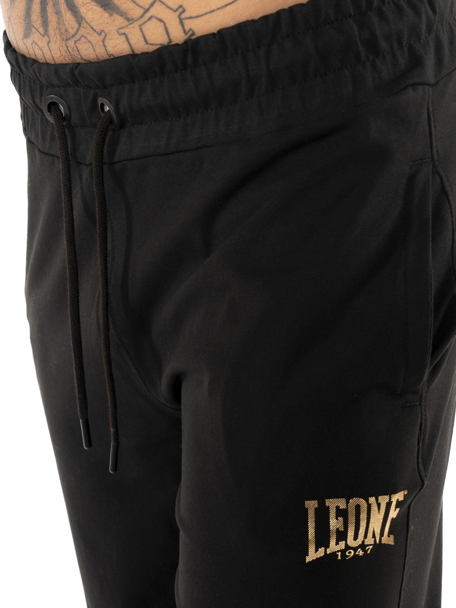 Pantalon homme Leone Stripe Gold en coton non brossé 3/5