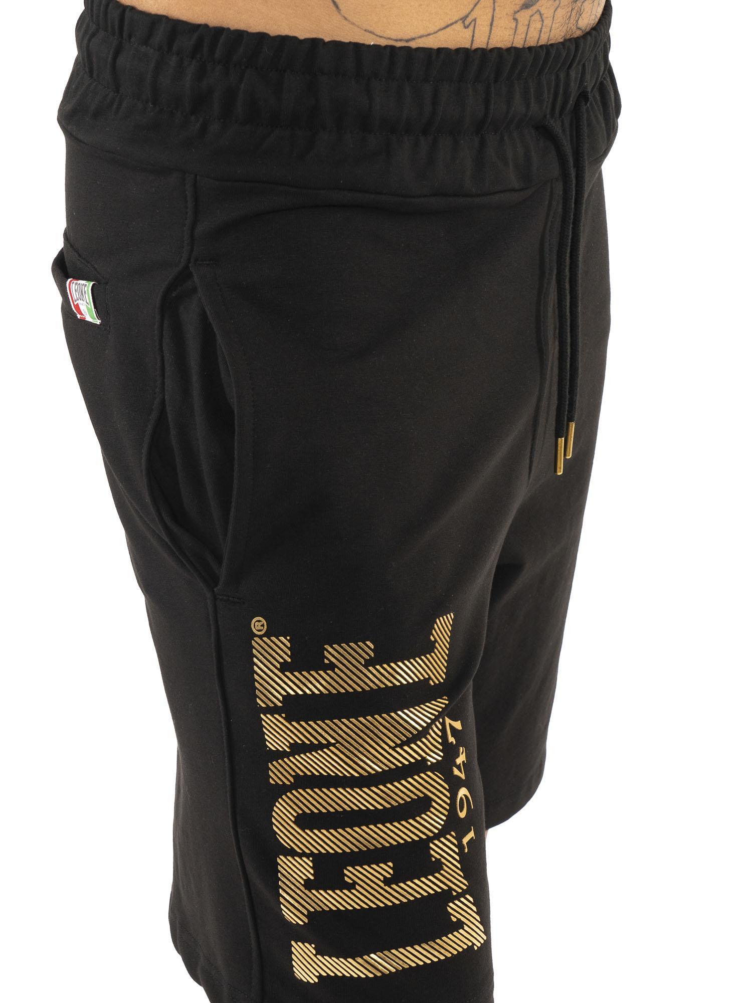 Pantaloncini da uomo in cotone non garzato Leone Stripe Gold 3/5