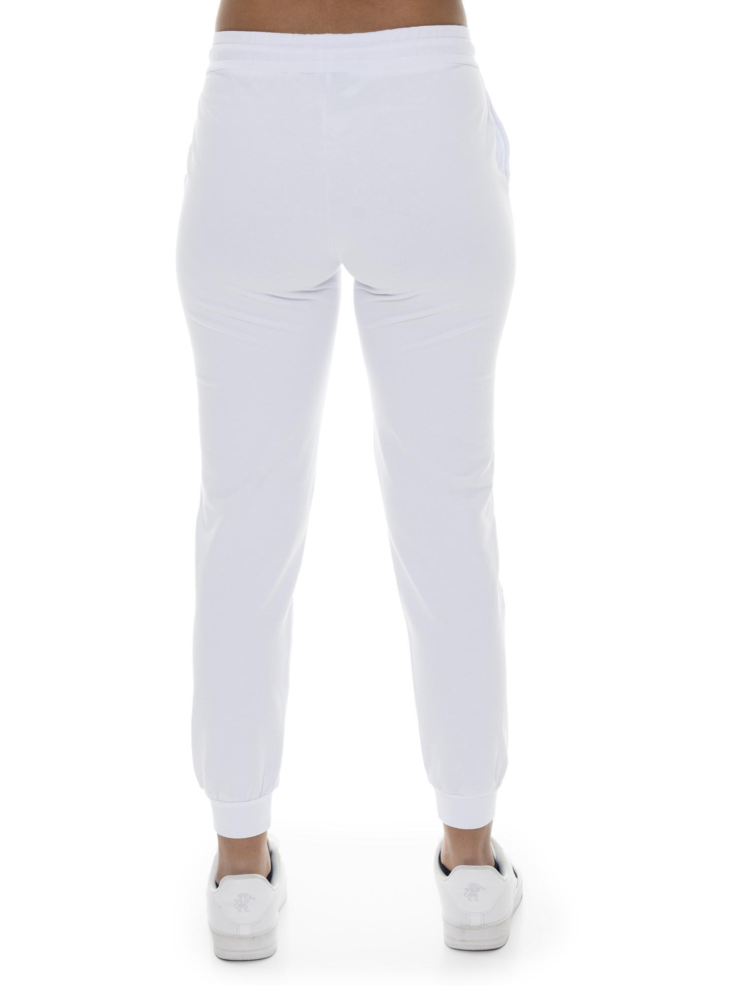 Damenhose aus Fleece-Baumwolle mit Bündchen von Leone Basic 5/7
