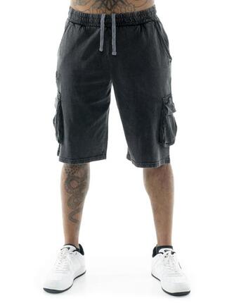 Short cargo pour hommes en tissu Leone Old Wash