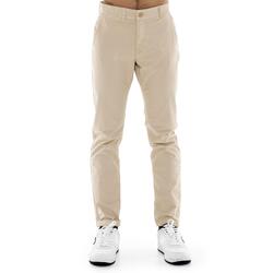 Pantalon chino homme Leone Easy en sergé avec passants de ceinture