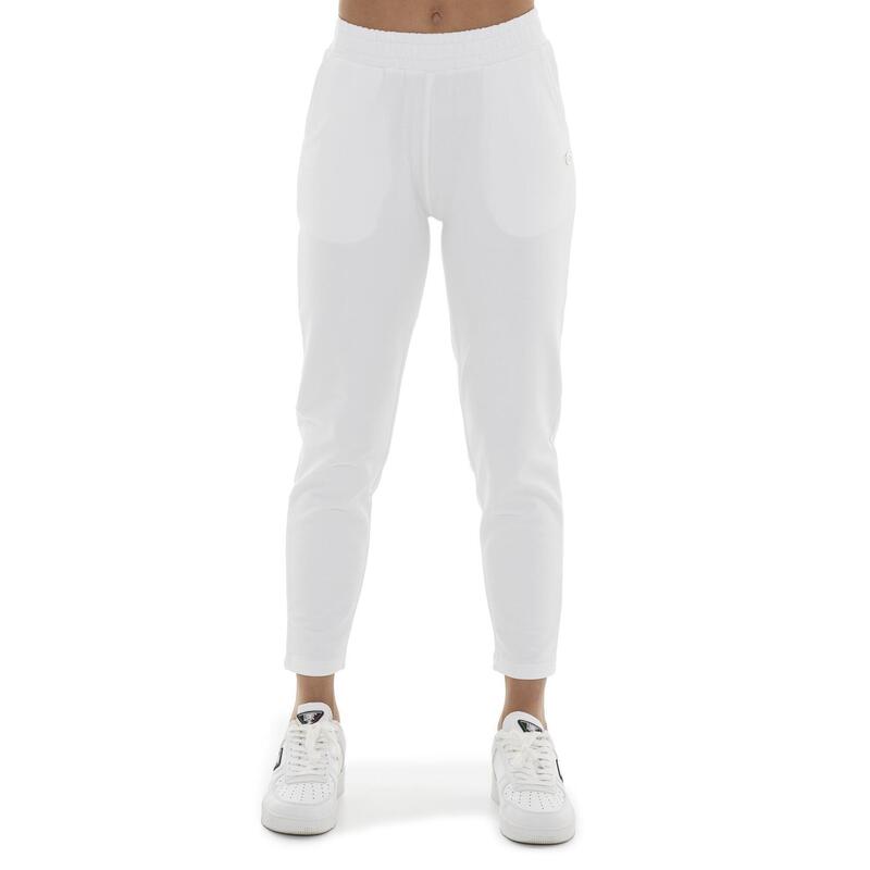 Pantaloni Leone Basic din bumbac, croială dreaptă, pentru femei
