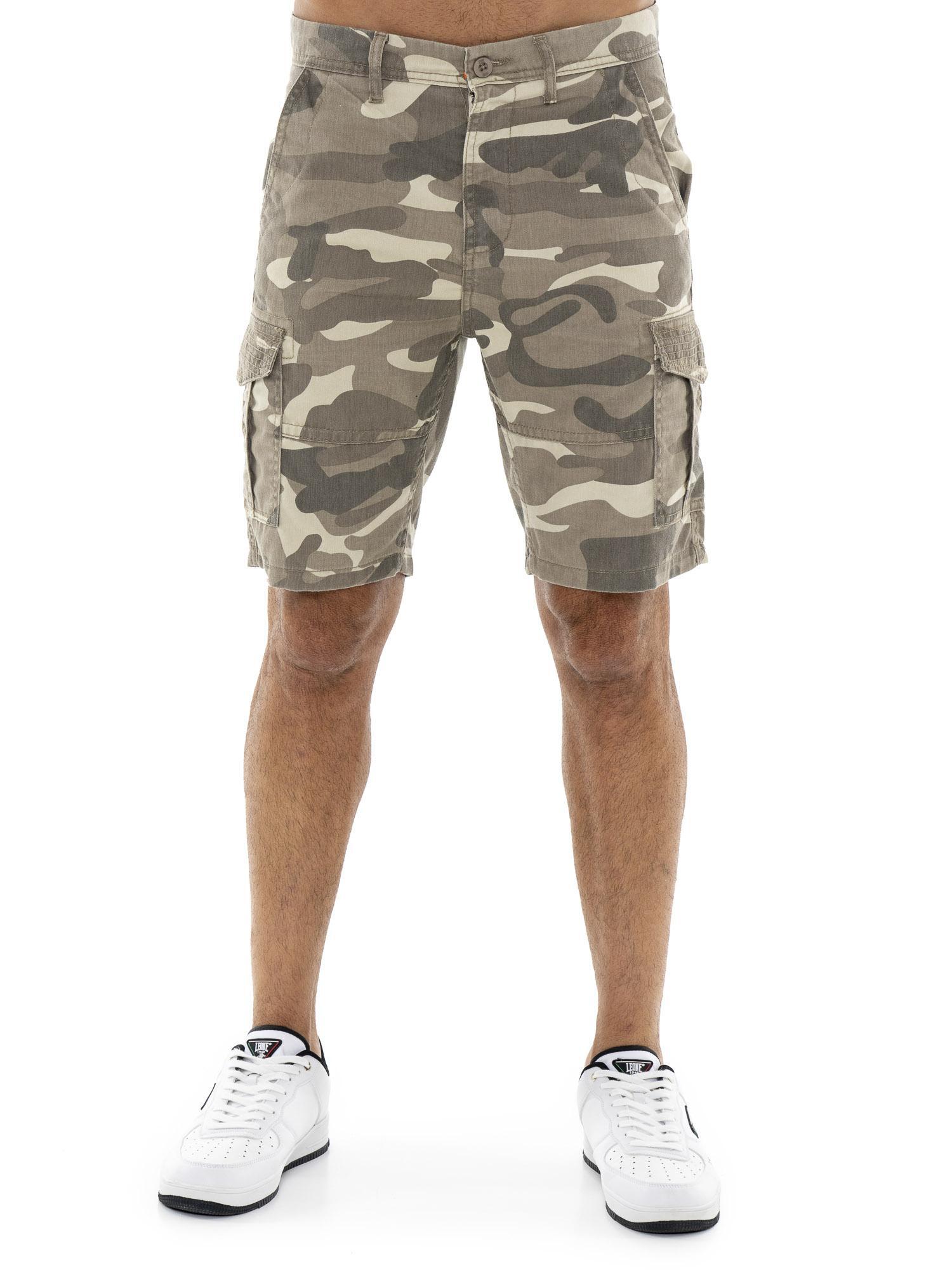 Pantaloni scurți cargo Bermuda din twill pentru bărbați Leone Military 1947