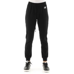 Pantalon femme en coton non polaire avec revers Leone Basic