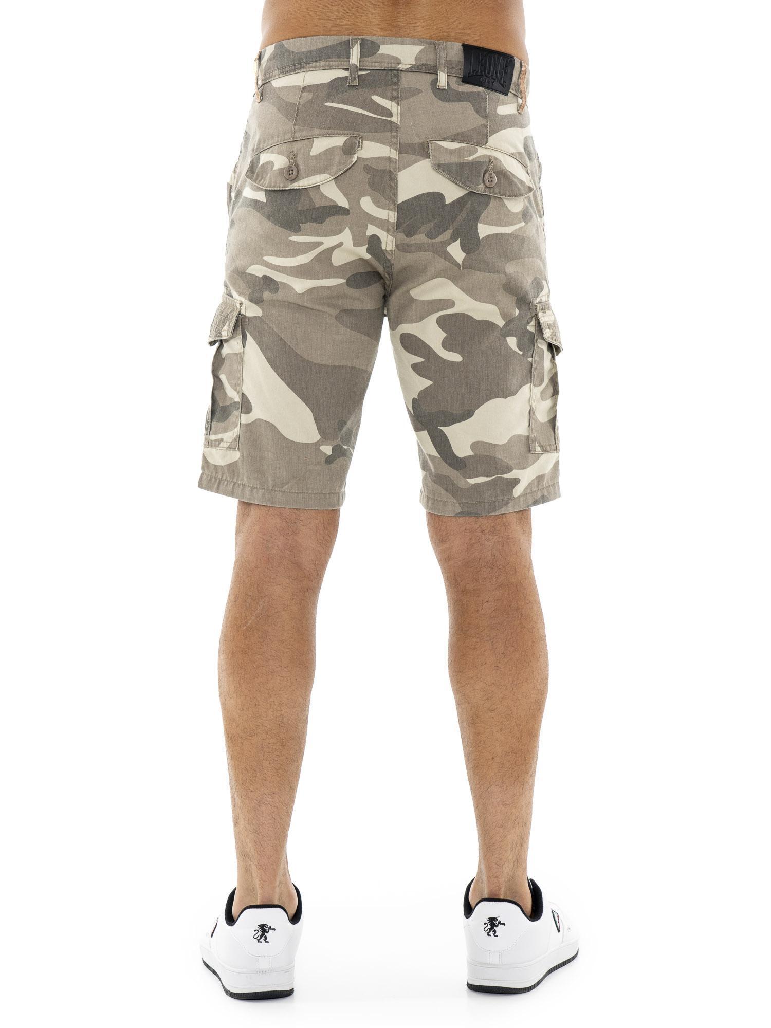 Shorts cargo de sarga para hombre Leone Military 1947 4/5
