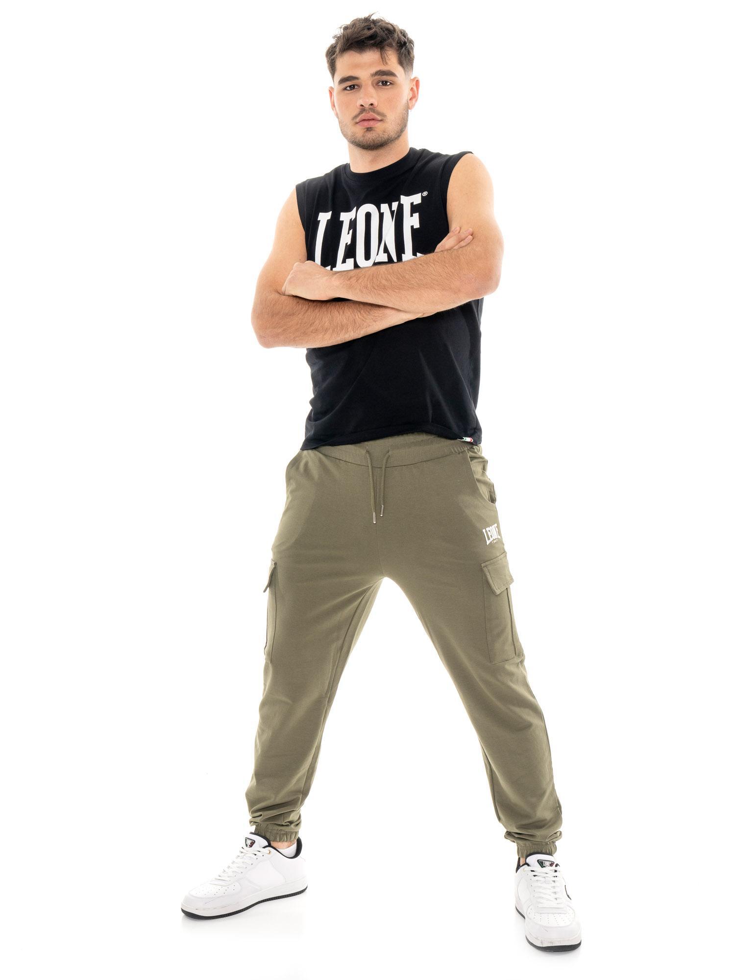 Spodnie bojówki Leone Basic Men's z polaru nieczesanego 5/5