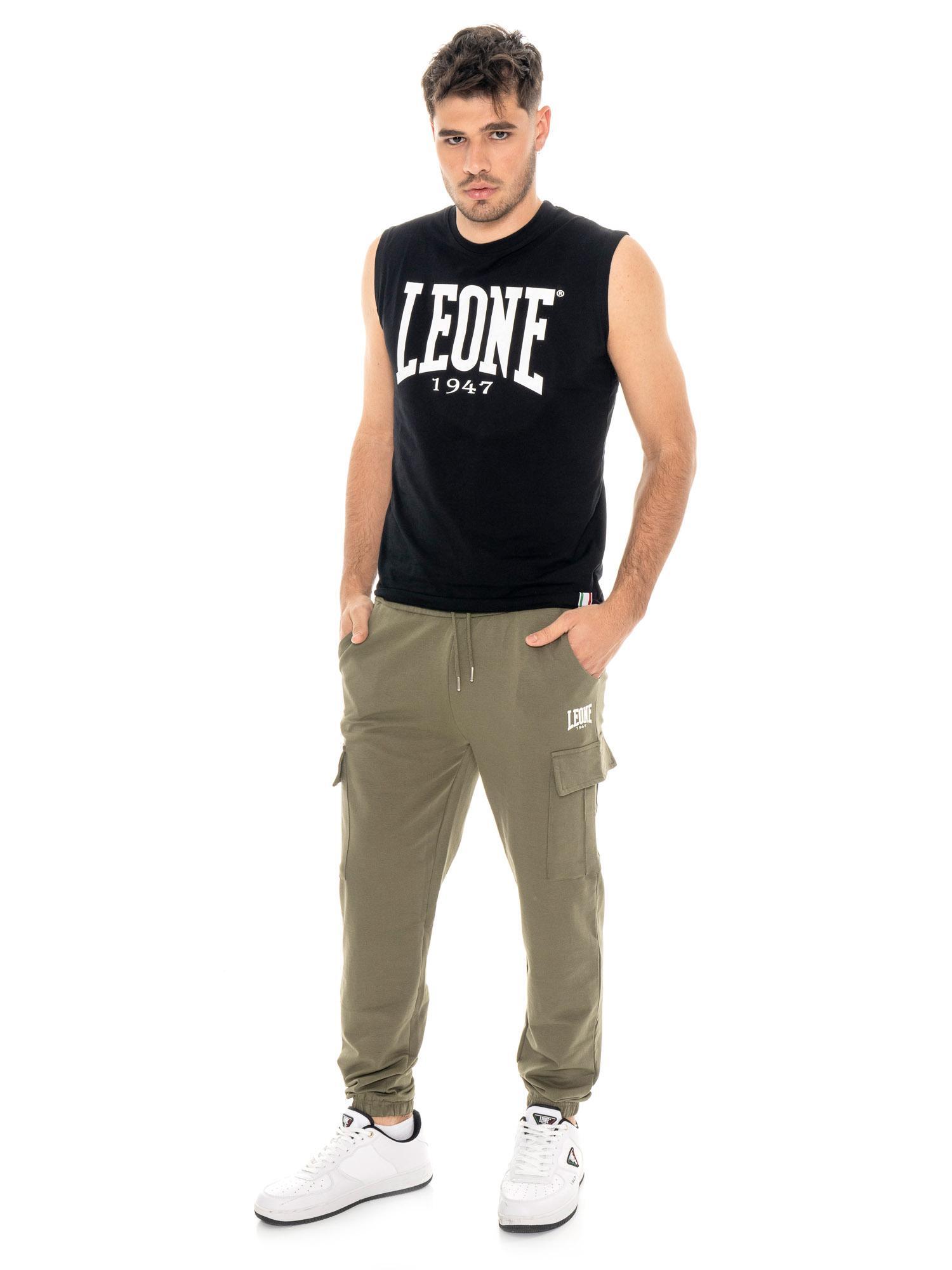 Spodnie bojówki Leone Basic Men's z polaru nieczesanego