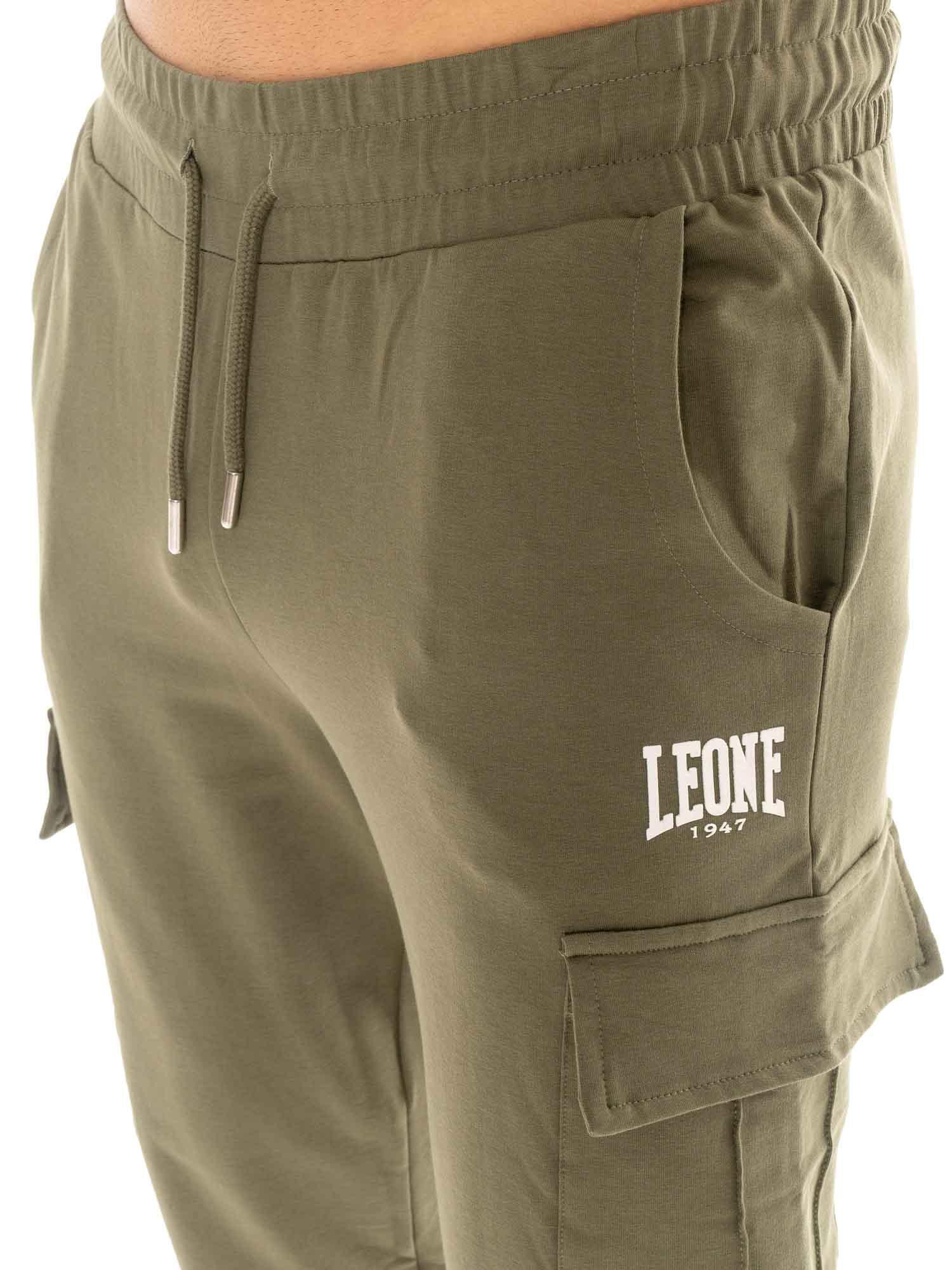 Spodnie bojówki Leone Basic Men's z polaru nieczesanego 3/5