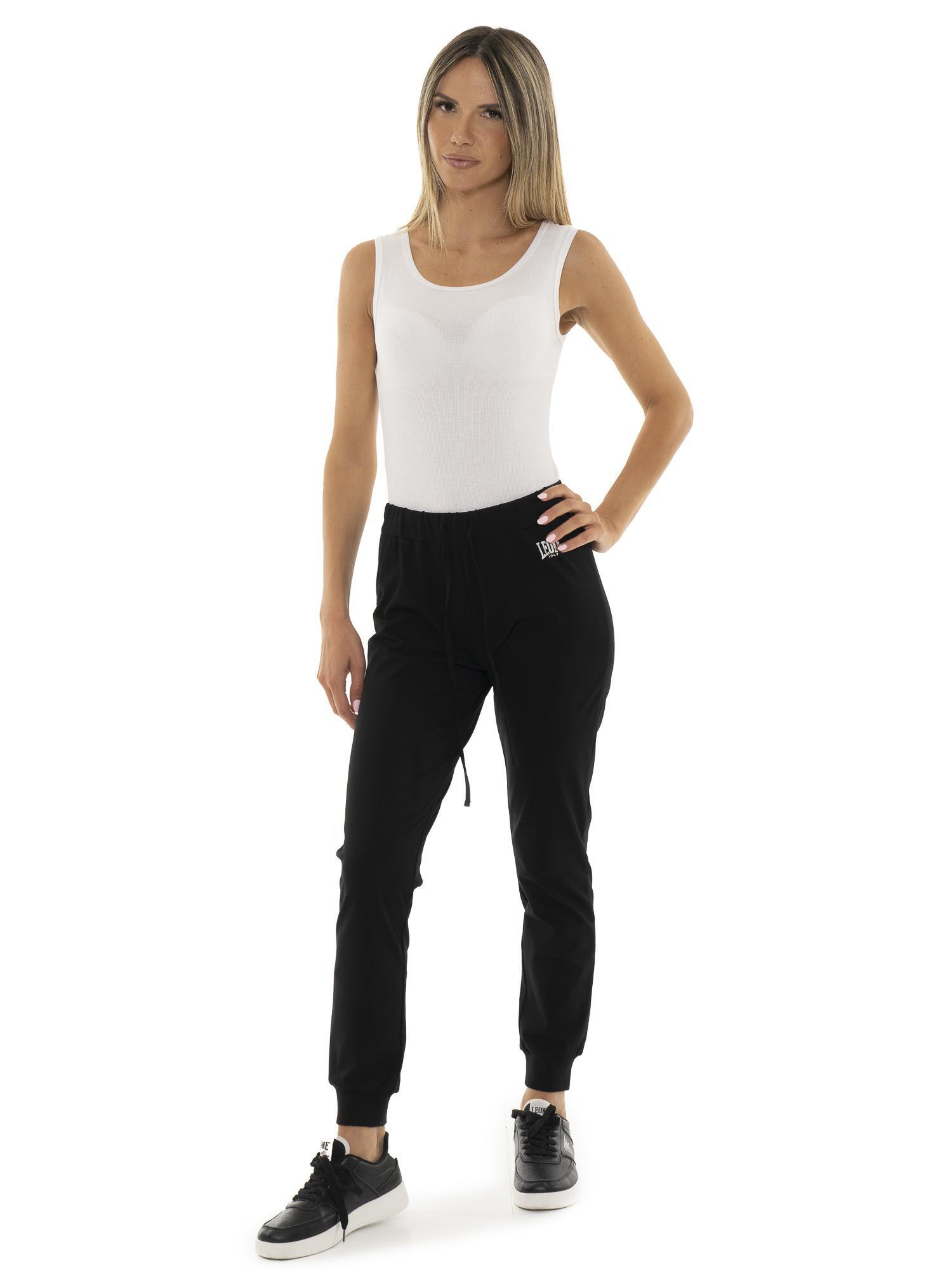 Pantaloni da donna in cotone non Felpeto con polsini Leone Basic 5/5