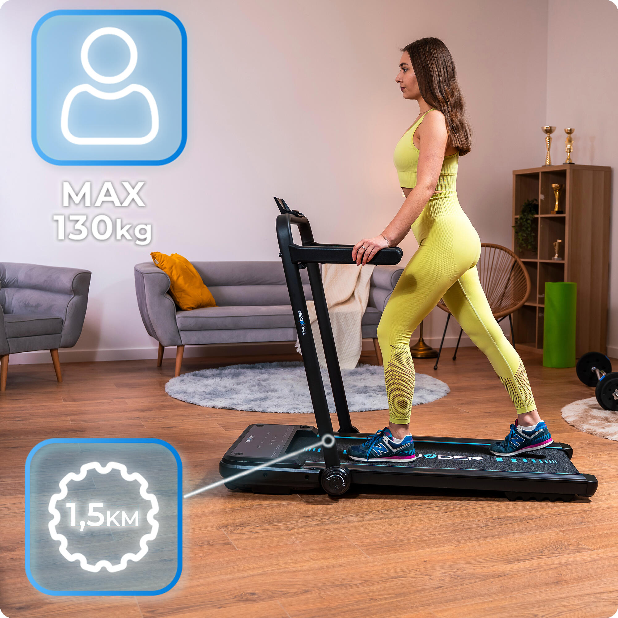 IMPACT Laufband schwarz 7/8