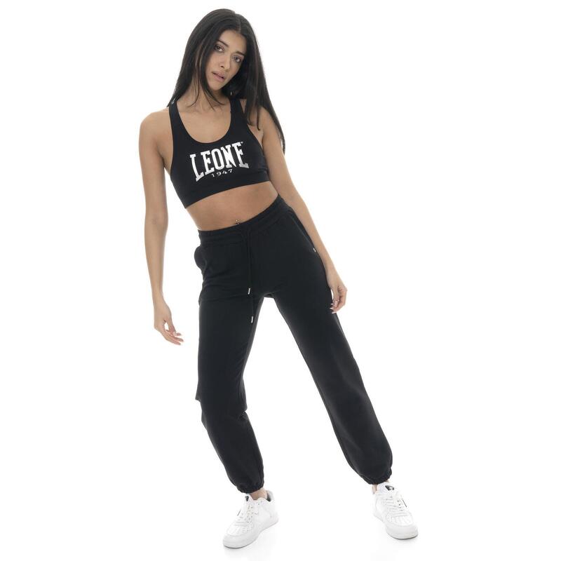 Pantaloni Leone Basic din bumbac pentru femei