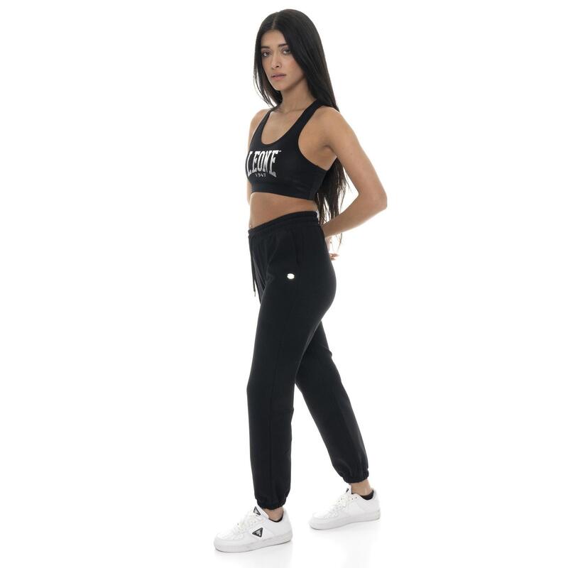 Pantaloni Leone Basic din bumbac pentru femei