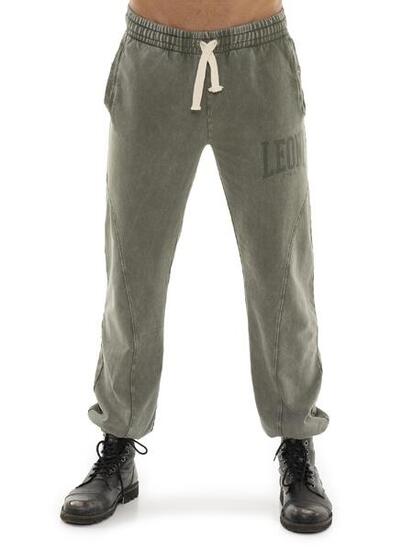 Pantalone da uomo non garzato in tessuto lavato Leone Old Wash