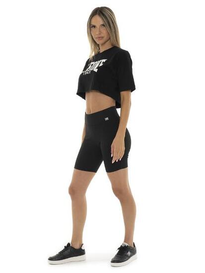 Legging court stretch côtelé femme Leone Basic