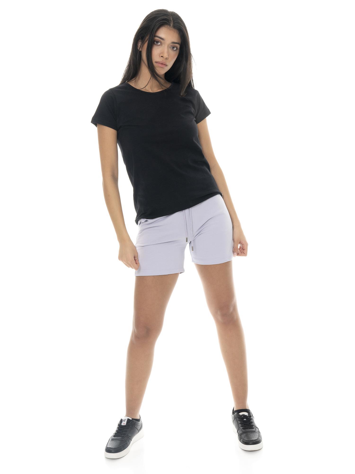 Short femme Leone Basic en coton stretch 5/7
