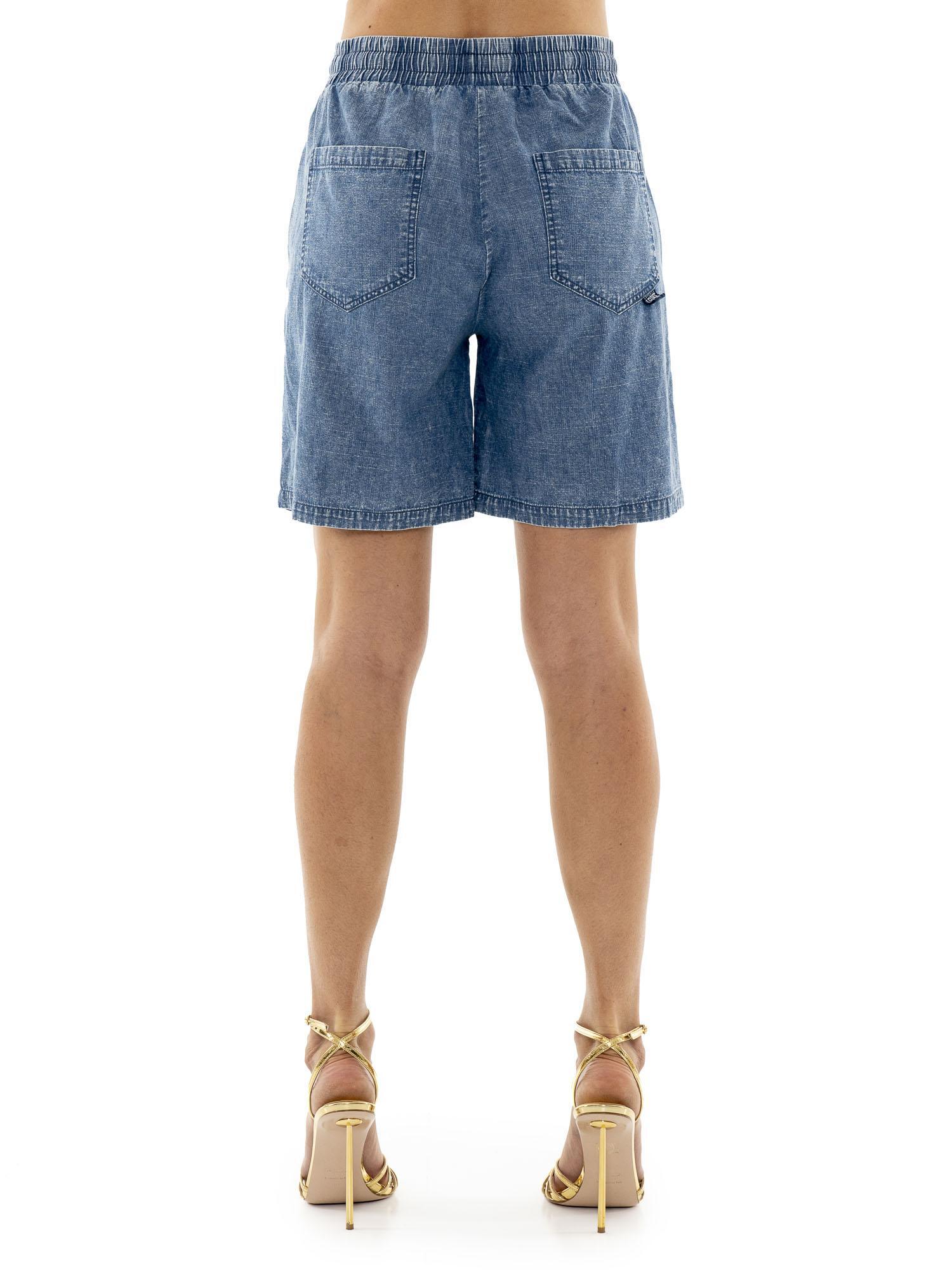 Short en jean chambray Leone Fancy Stripes femme 4/5