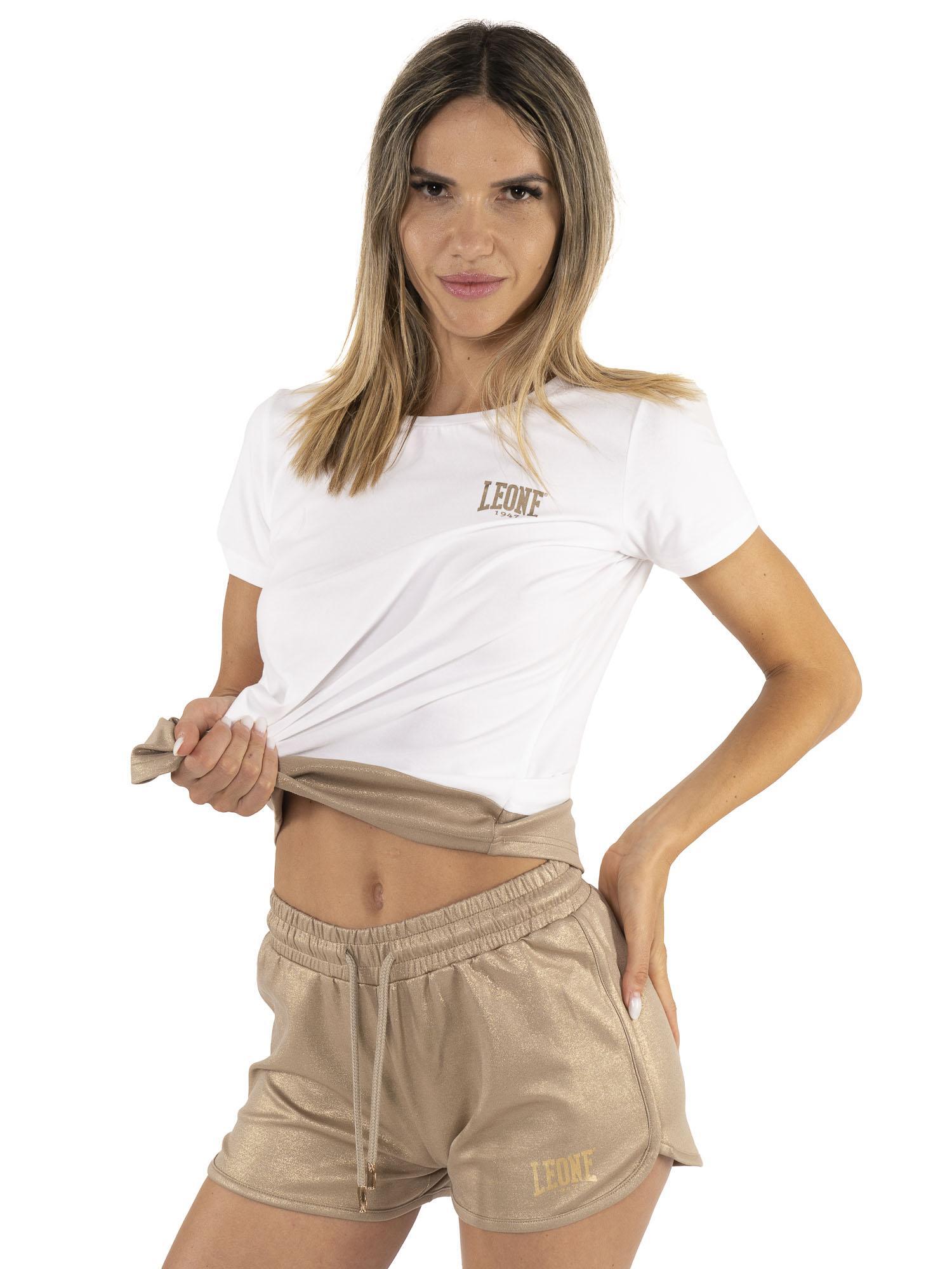 Pantaloncini in lurex da donna Leone Chic Gold 5/5