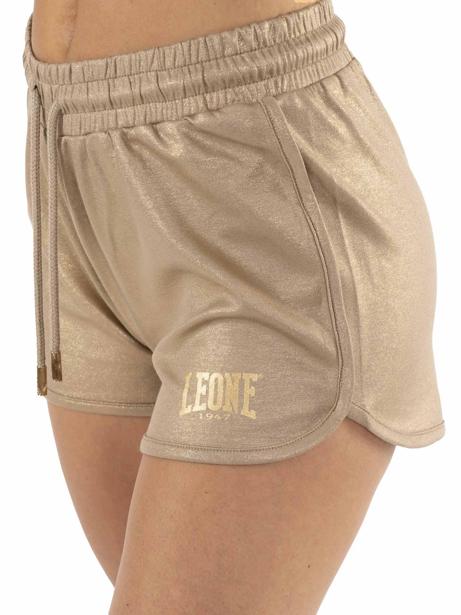 Pantaloncini in lurex da donna Leone Chic Gold 2/5