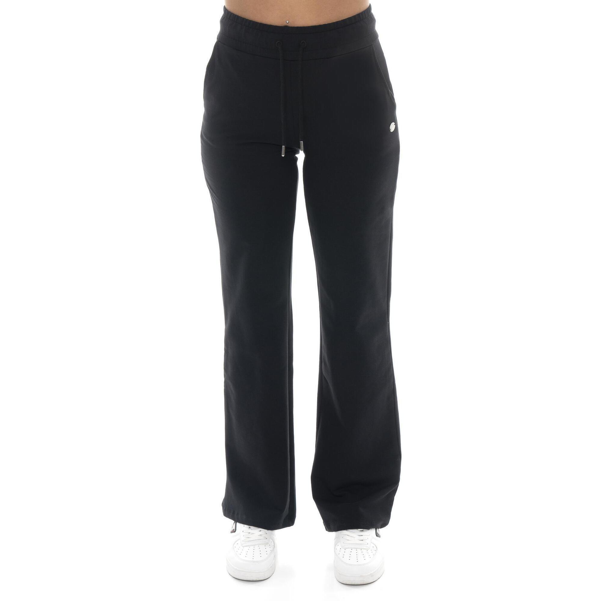 Leone 1947 Apparel - Pantalon Palazzo Non Polaire Femme Leone Basic - Pantalons - Noir - Decathlon