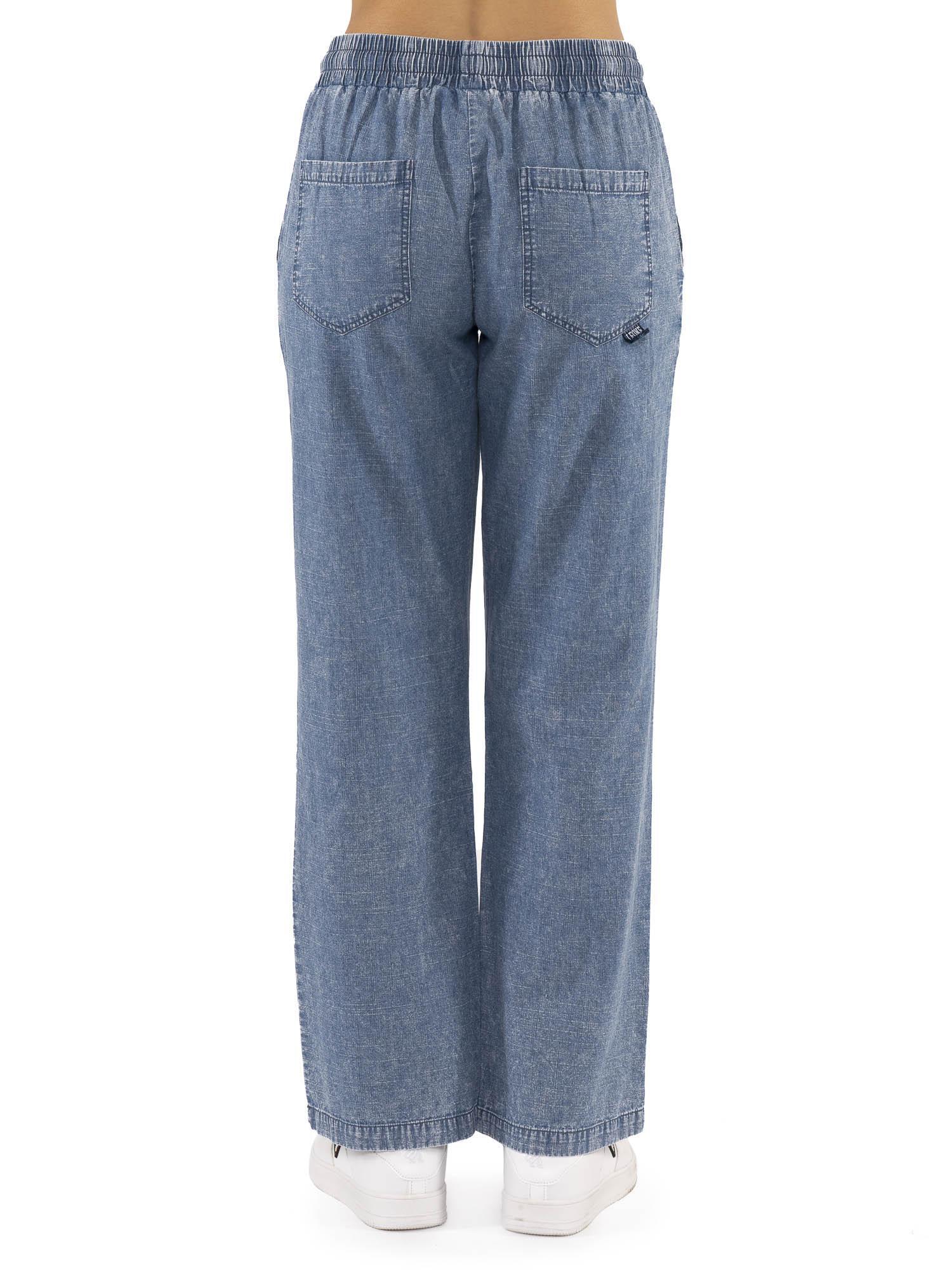 Pantalone da donna in chambray denim Leone Fancy Stripes 4/5