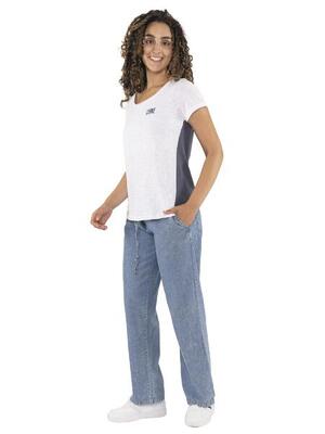 Pantalone da donna in chambray denim Leone Fancy Stripes