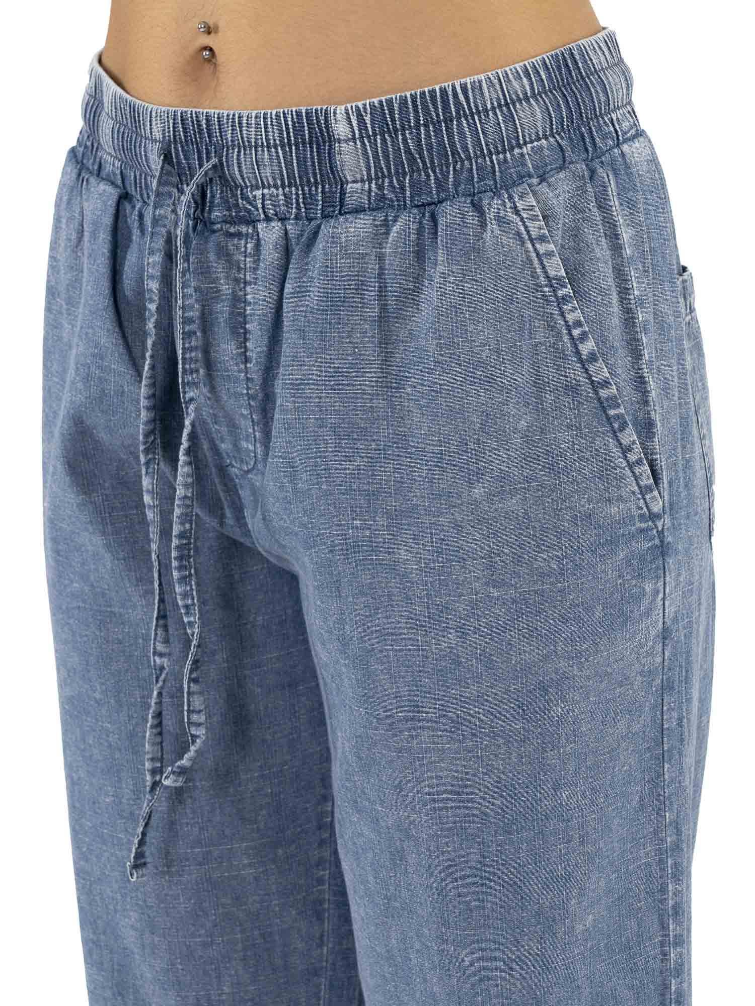 Pantalone da donna in chambray denim Leone Fancy Stripes 3/5