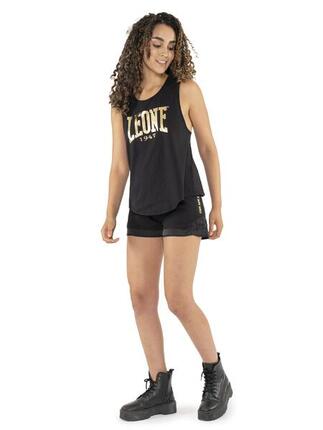 Short style boxe femme logo doré Leone Gold