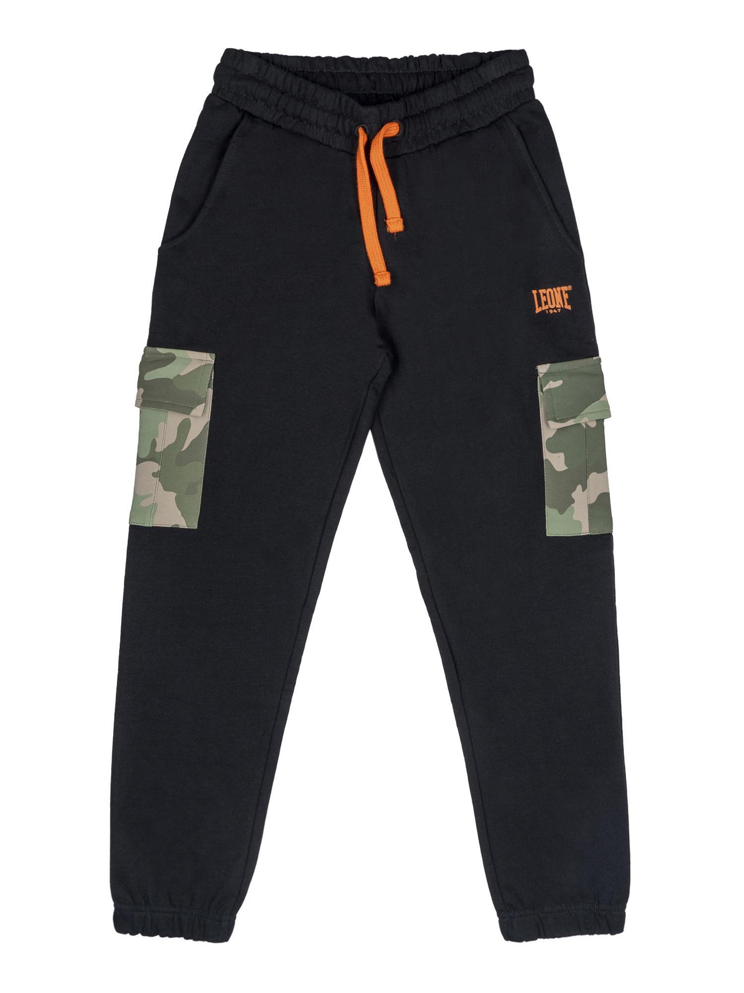 Pantalone da bambino in cotone non garzato Leone Camouflage 1/2