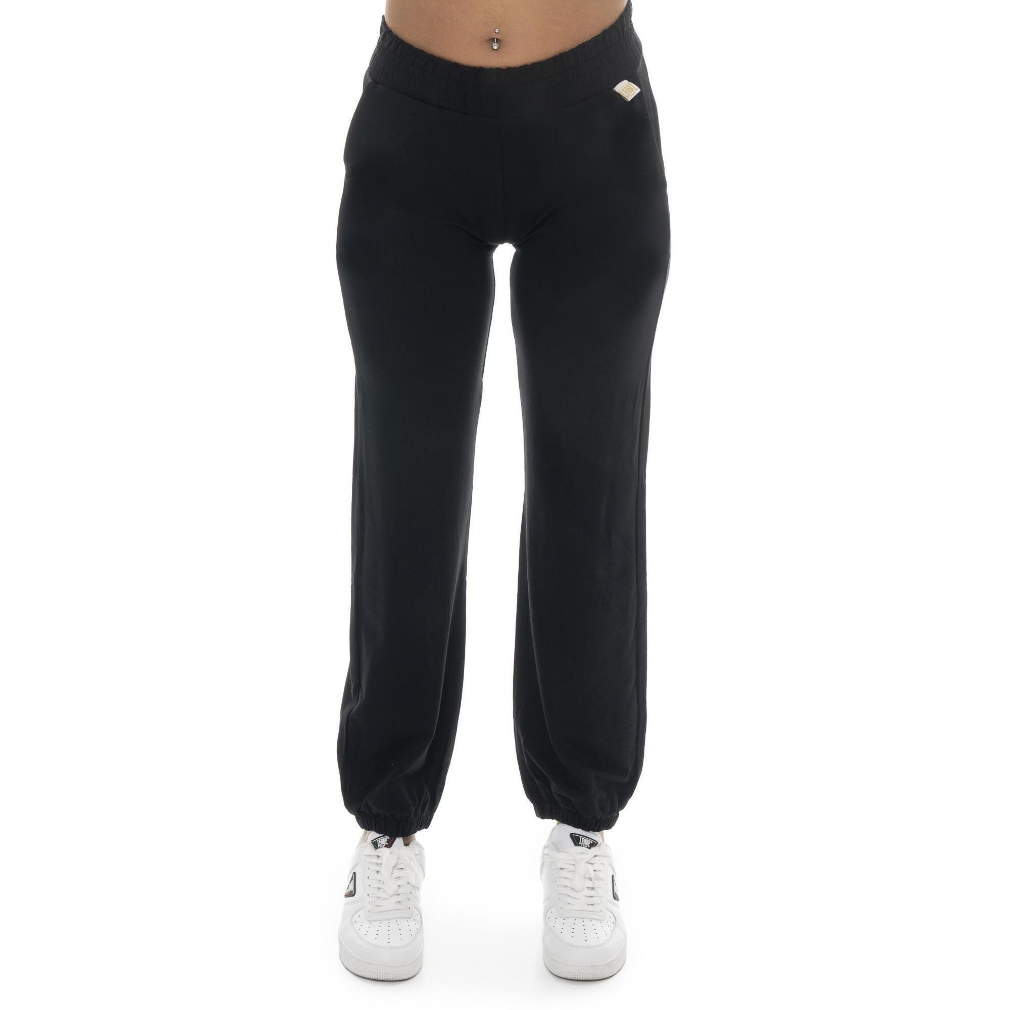 Leone 1947 Apparel - Pantalon Femme Non Brossé Coupe Décontractée Leone Gold - Pantalons - Noir - Decathlon