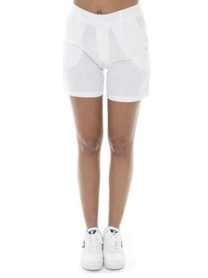 Leone fancy stripes linnenmix bermuda voor dames