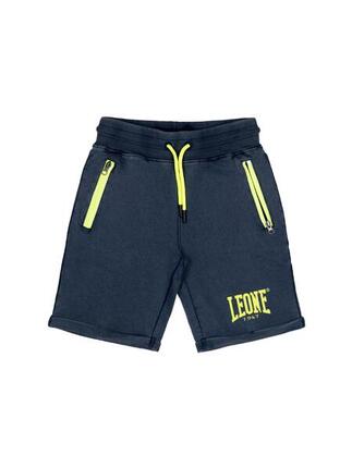 Short enfant en coton non gratté Leone Denim Blue