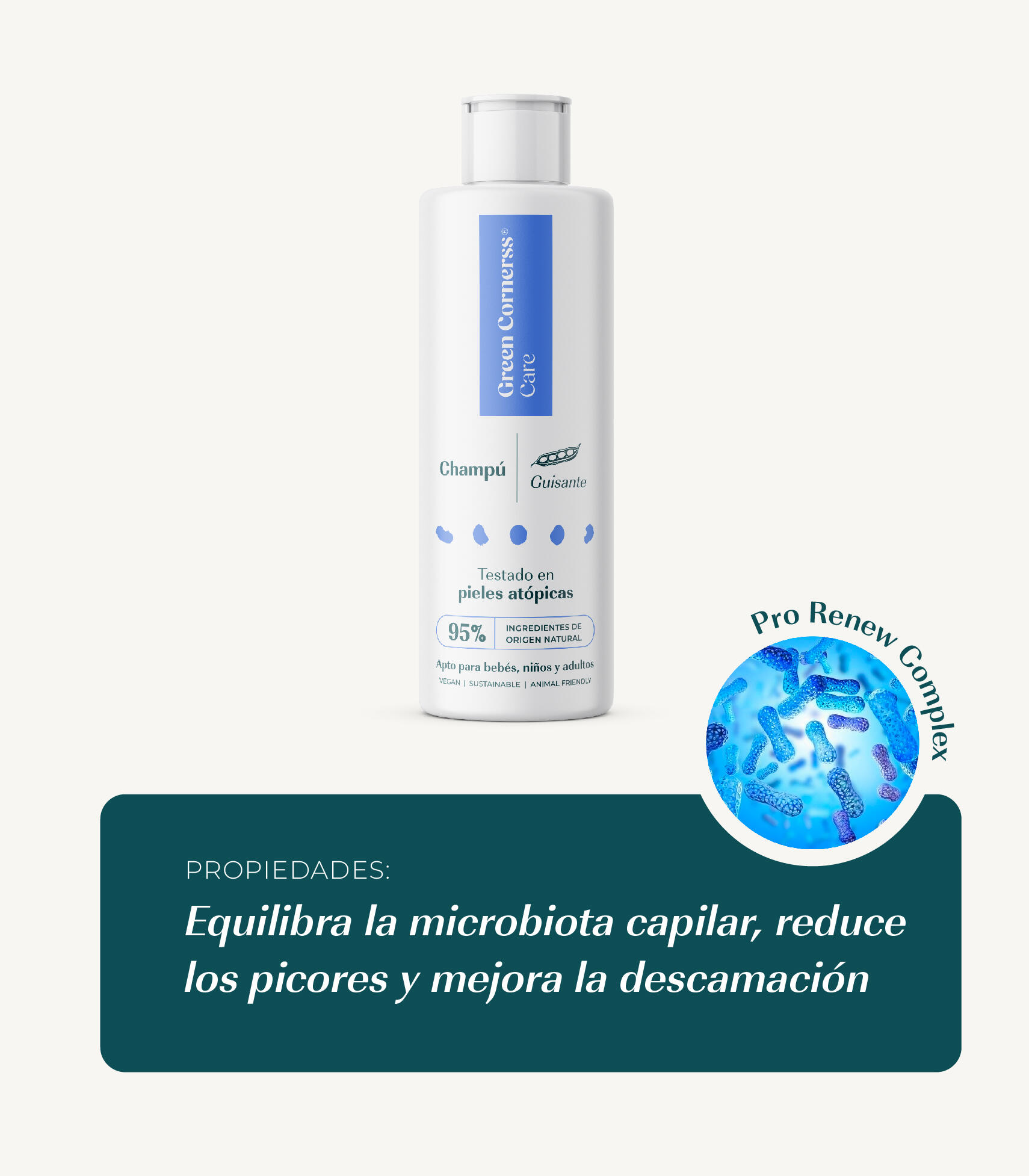 CHAMPÚ DE GUISANTE PARA CUERO CABELLUDO SENSIBLE 6/7
