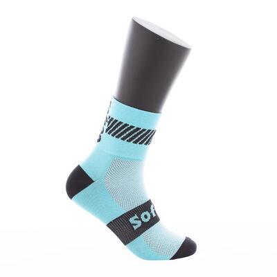 Blue softee walk crew socks