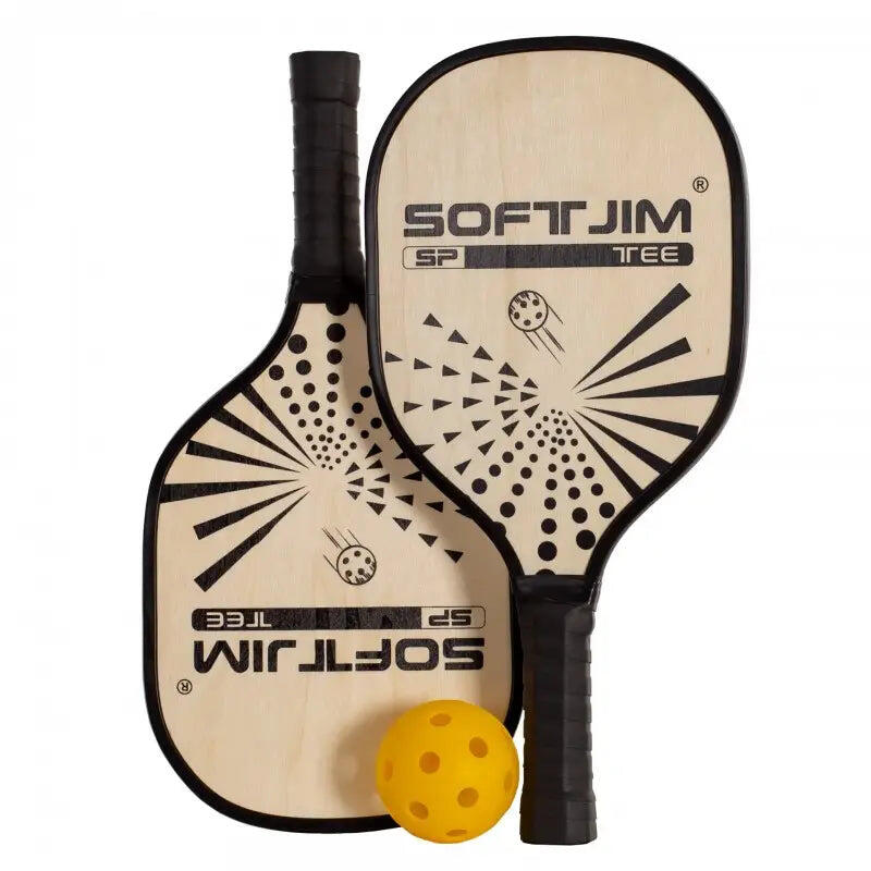 SOFTEE SET DI RACCHETTE DA PICKLEBALL IN LEGNO CON PALLA E COPERTURA