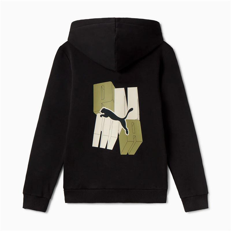 Felpa con cappuccio Puma modello 686899-01 per unisex ragazzi 2/5