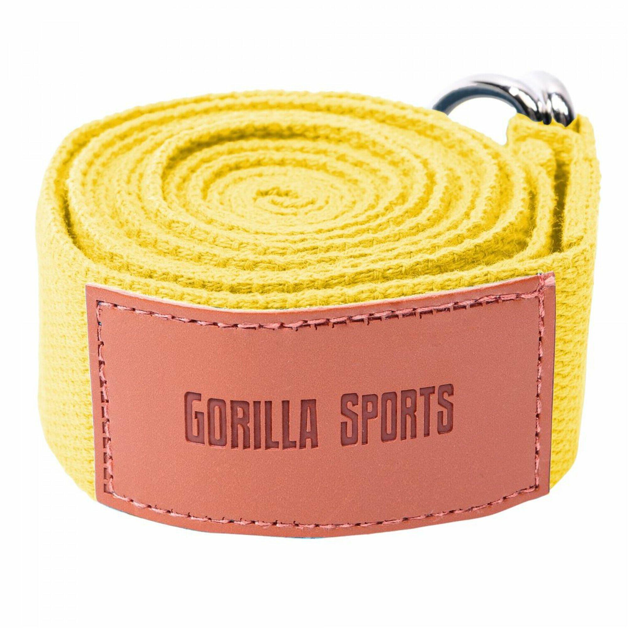 SANGLE DE YOGA 100% COTON / SANGLE POUR ÉTIREMENTS | YOGA | PLUSIEURS COULEURS A 4/7