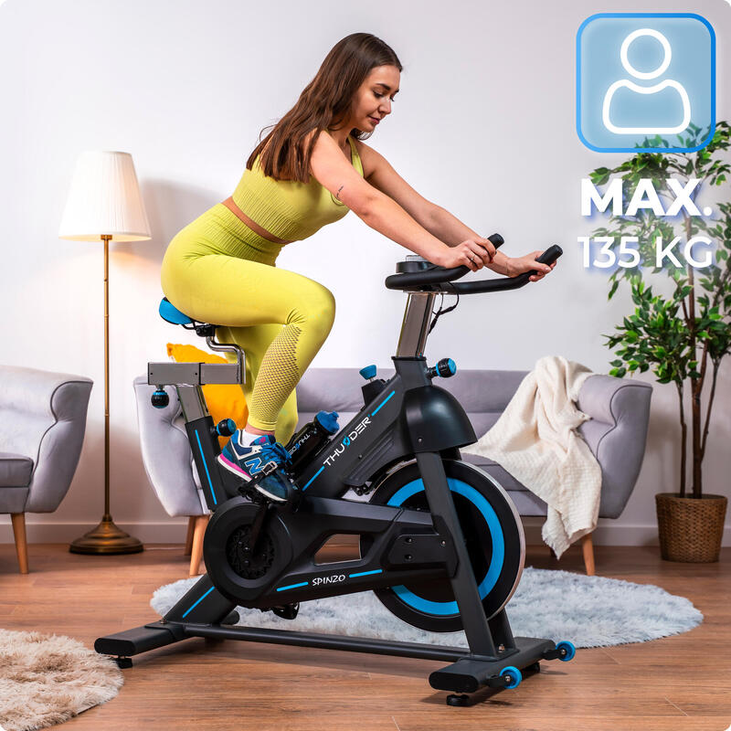 Rower mechaniczny spinningowy Thunder SPINZO 135 kg