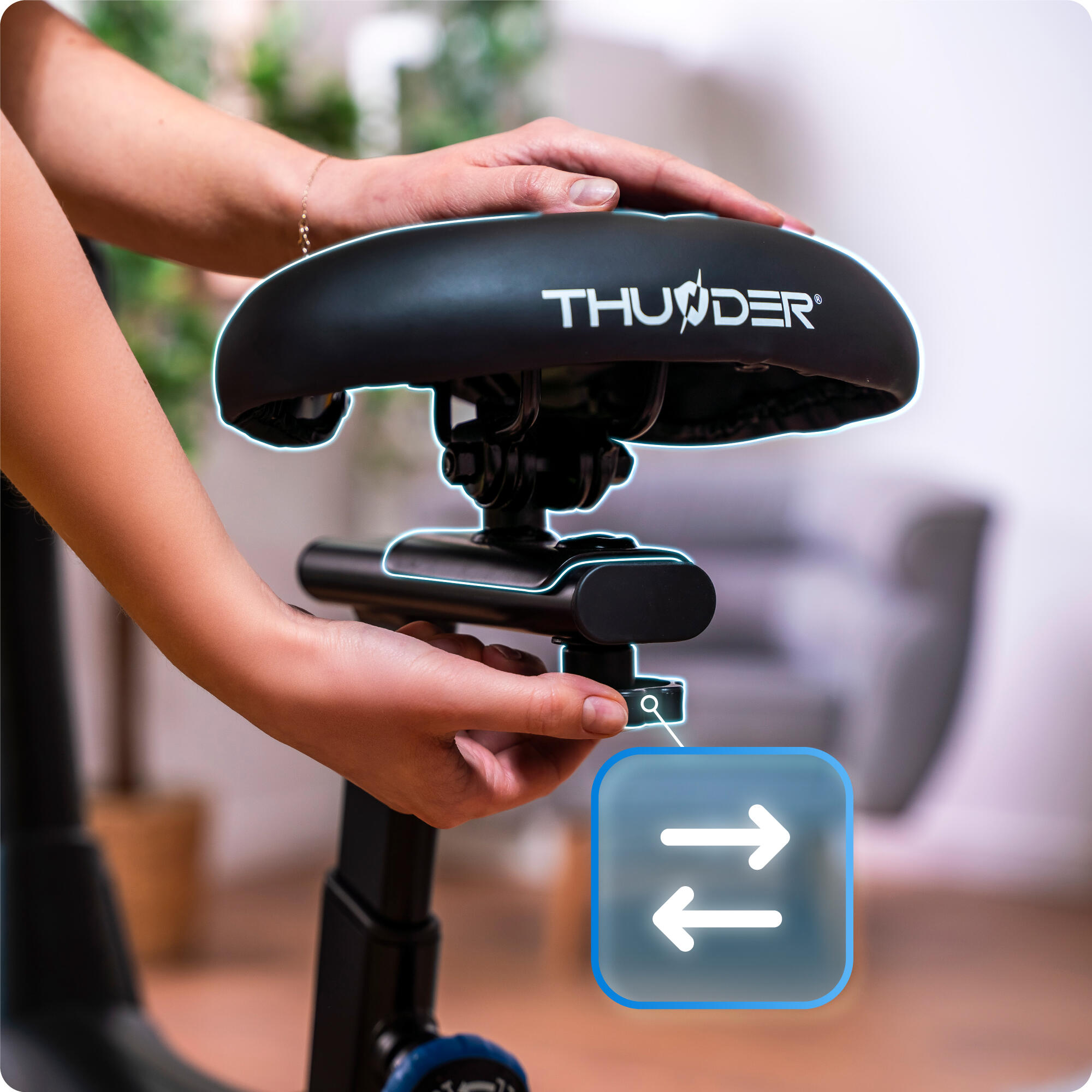 Vélo d'appartement TRIX électromagnétique 8kg roue d'inertie 32 niveaux 5/8