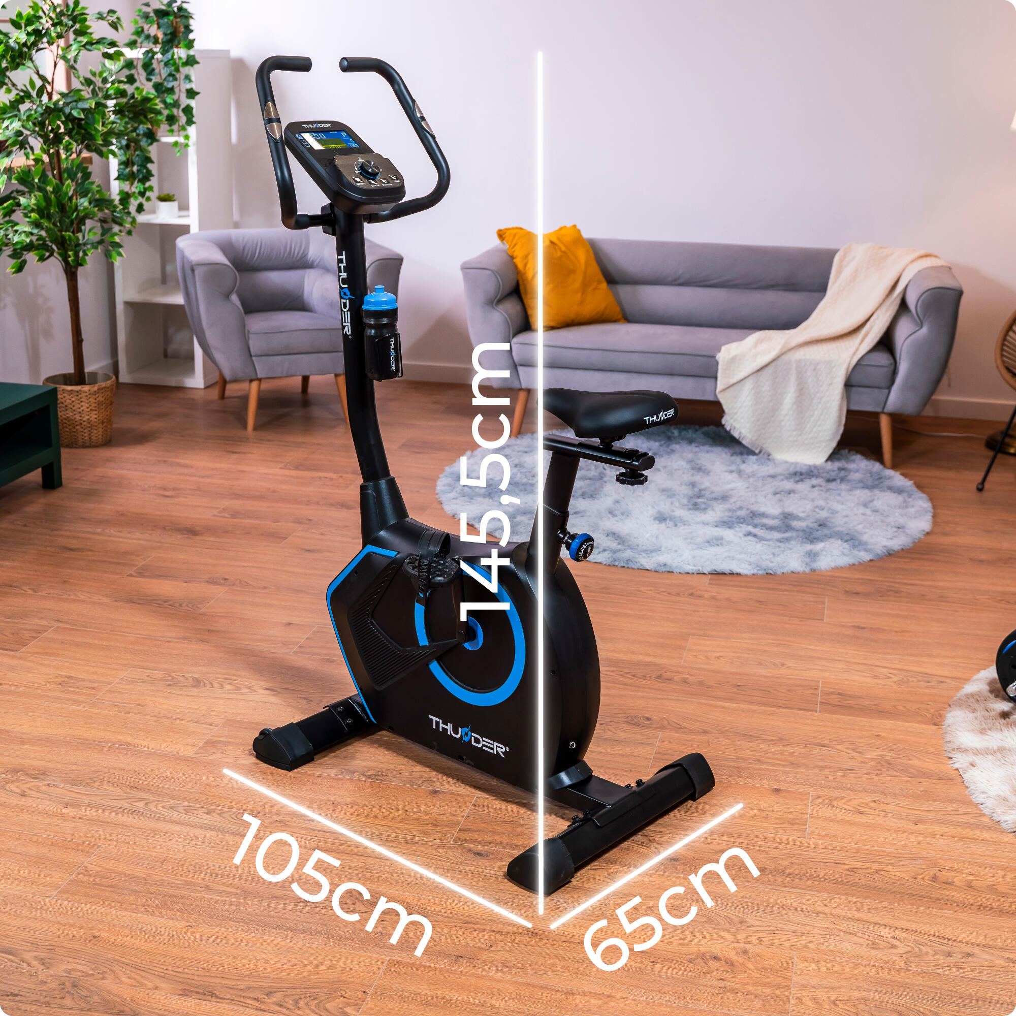 Vélo d'appartement TRIX électromagnétique 8kg roue d'inertie 32 niveaux 2/8