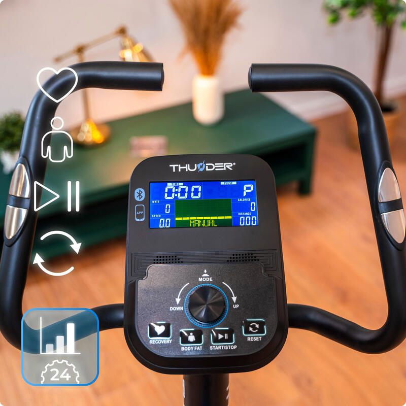 Bicicletă verticală electromagnetică staționară THUNDER TRIX
