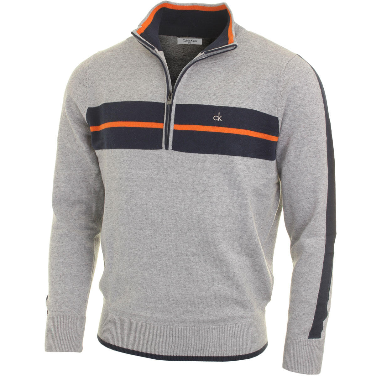 CALVIN KLEIN Calvin Klein Golf Mens CK Vertex 1/2 Zip Neck Sweater - Silver - XXL
