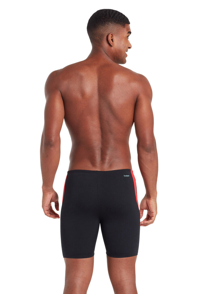 Zoggs Eaton Mid Jammer - Noir/Rouge - Taille 36 4/5