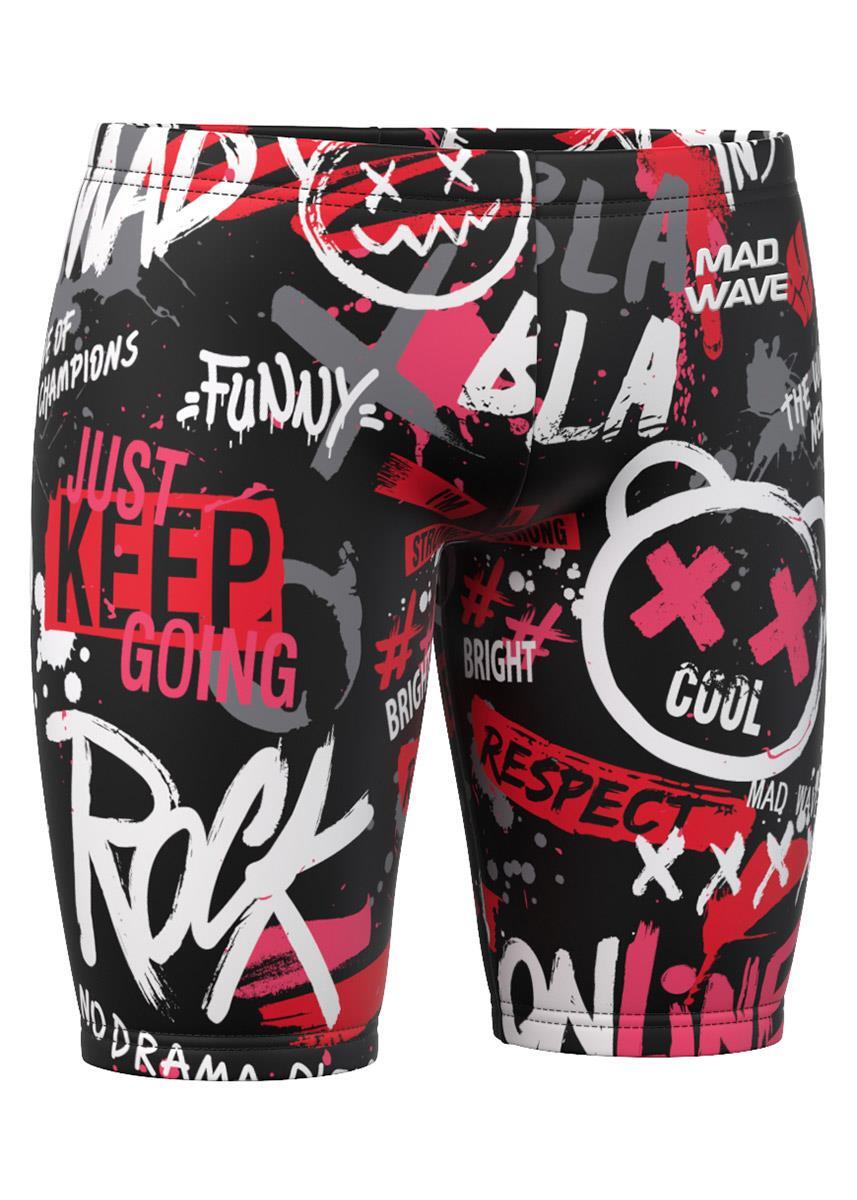 Mad Wave Drive PBT H1 Low-waist Jammers - Black / Multi 5/6