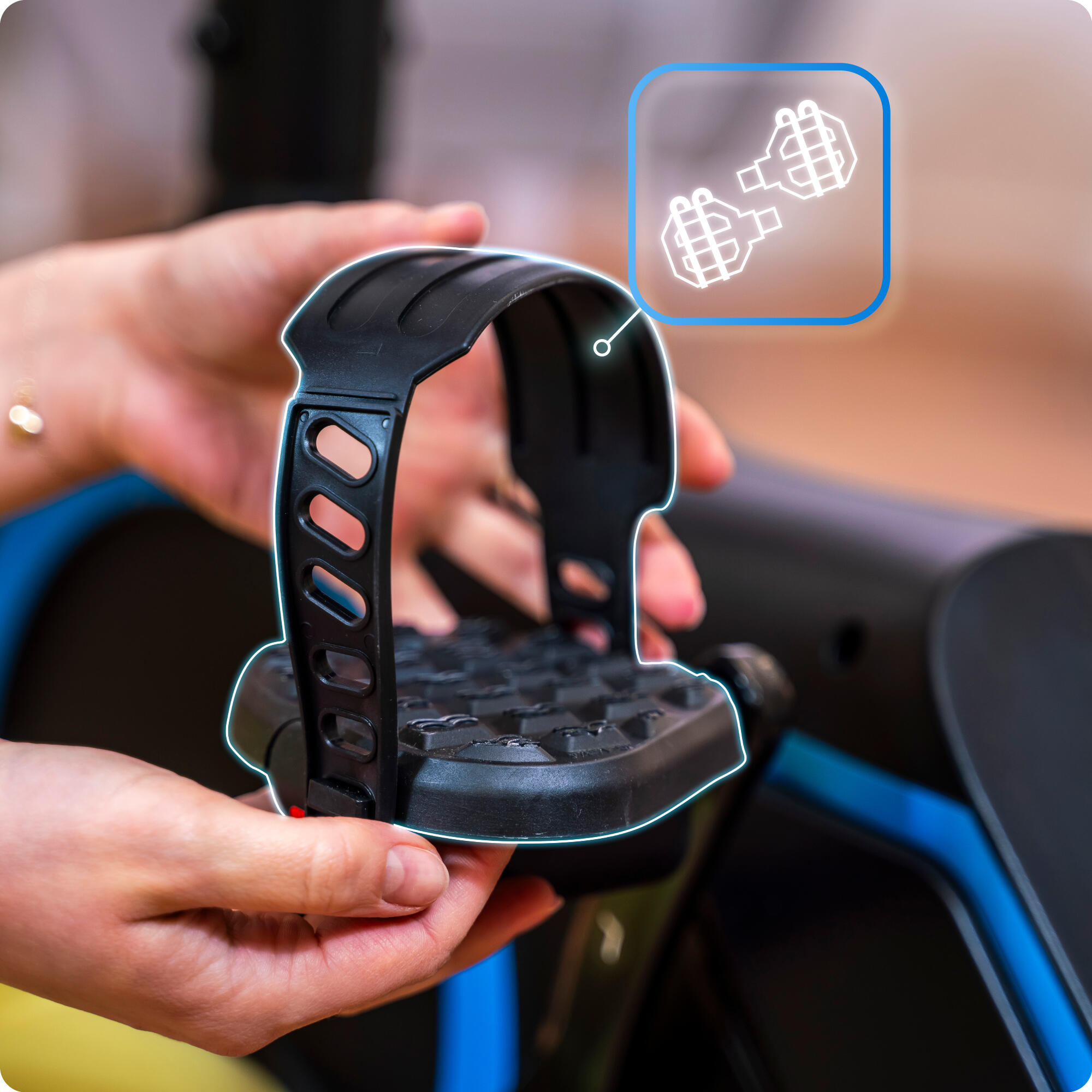 Bicicleta estática OPAL electromagnética 10kg volante de inercia