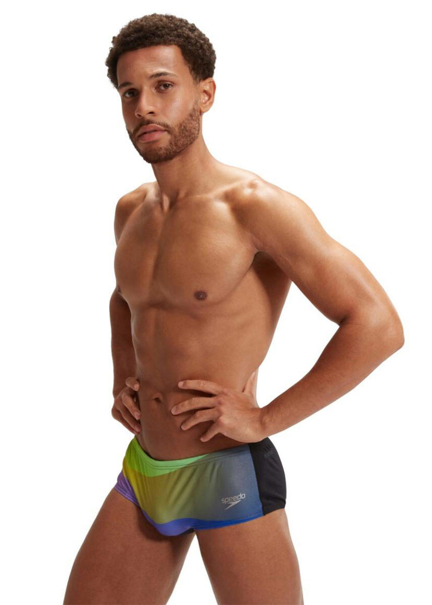 Slip Speedo Allover Digi 14 cm - Noir/Violet - Taille 28 4/6